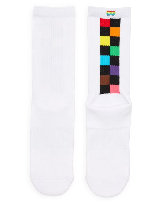 Pair of Thieves Pride Checkerboard Cushion Crew Socks in at