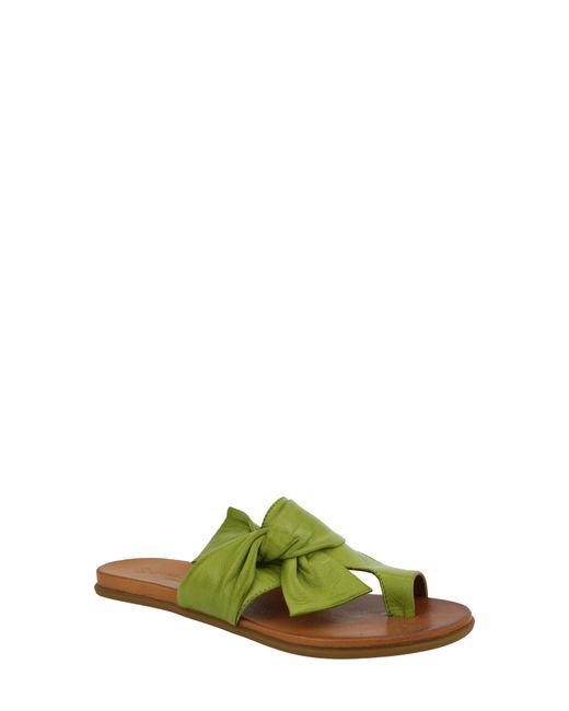 Unity In Diversity Leather Toe Loop Sandal in at