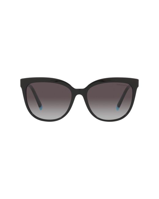 Tiffany & co. . 55mm Gradient Cat Eye Sunglasses in Black/Grey at