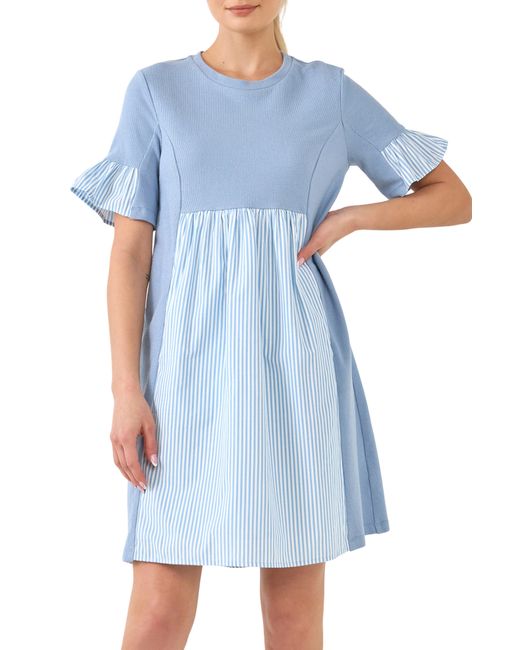 English Factory Stripe Knit Dress in at