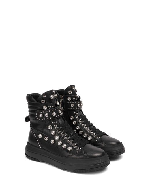 Saint G Embellished High-Top Sneaker in at