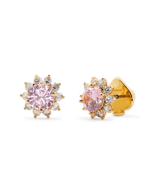 Kate Spade New York sunny halo stud earrings in Light Rose. at
