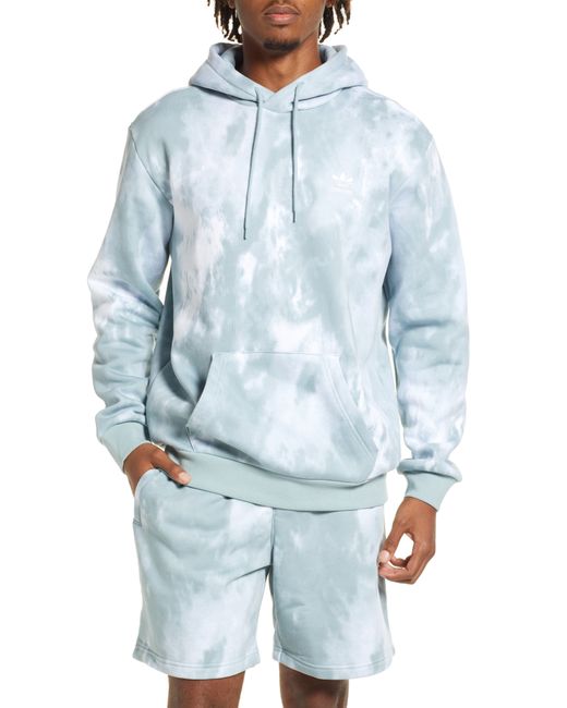 Adidas Originals Adicolor Essential Tie Dye Hoodie in Magic Grey at