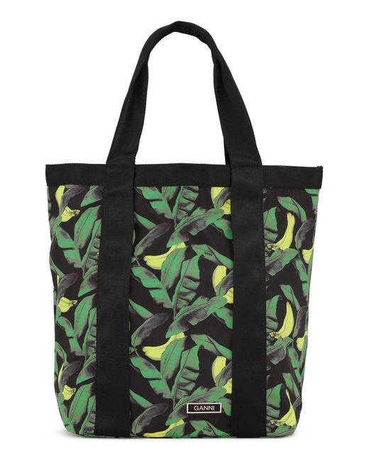 Ganni Recycled Tech Large Tote in at