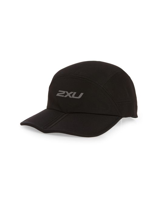 2Xu Packable Run Cap in Black Reflective at