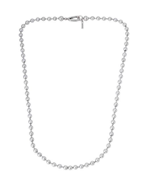 AllSaints Beadshot Sterling Ball Chain Necklace in at