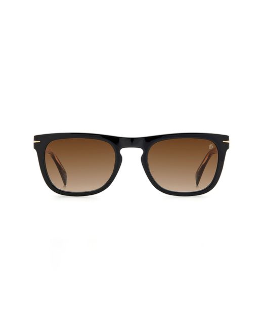 David Beckham Eyewear 53mm Square Sunglasses in Black Gradient at