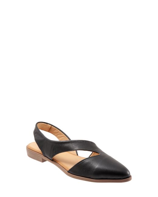 Bueno Bianca Pointed Toe Slingback Flat in at 10.5-11Us