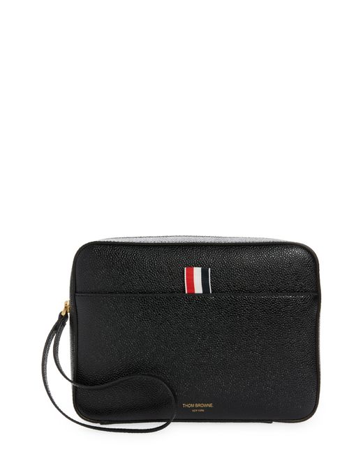 Thom Browne Leather Dopp Kit in at