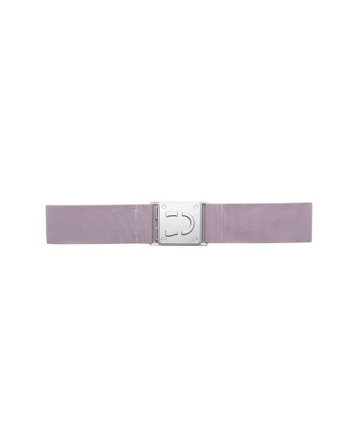 Ruespari Silver Luxe Logo Stretch Belt at