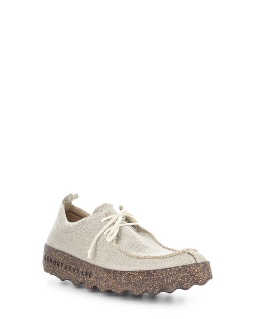 FLY London Chat Moc Toe Derby in Natural Hemp at