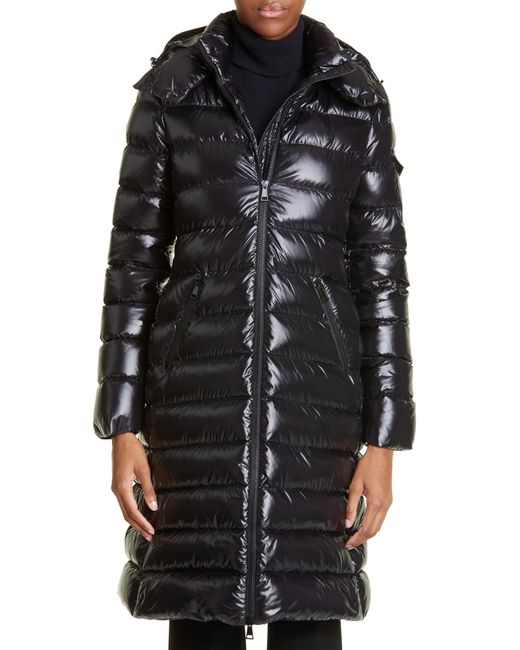 Moncler Moka Quilted Down Long Parka in at