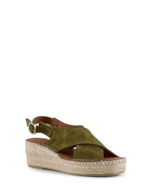 Shoe the Bear Orchid Crisscross Suede Espadrille Sandal in at
