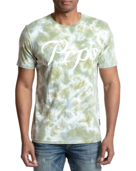 Prps Celestia Tie Dye Cotton Graphic Tee in at