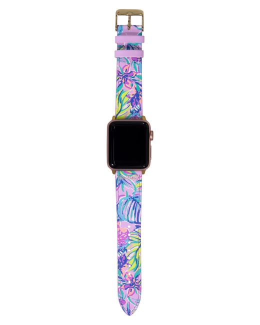 Lilly PulitzerR Lilly PulitzerR Mermaid in the Shade Leather Apple WatchR Band at