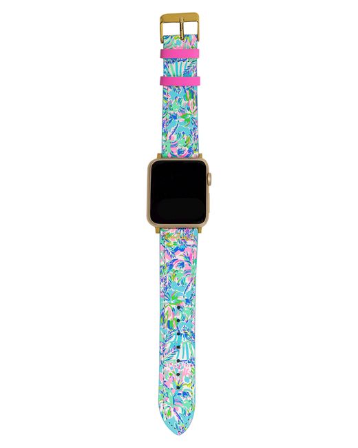 Lilly PulitzerR Lilly PulitzerR Cabana Cocktail Leather Apple WatchR Band in at