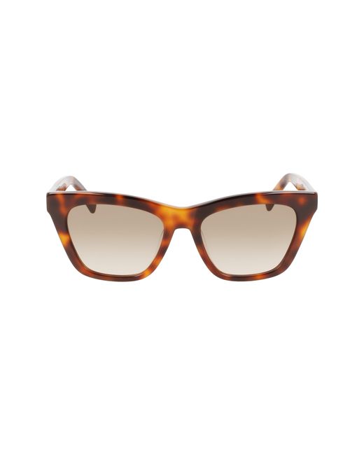 Longchamp Le Pliage 54mm Modified Rectangular Sunglasses in at