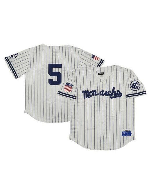 Rings And Crwns Rings Crwns 5 Kansas City Monarchs Mesh Button-Down Replica Jersey at