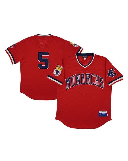 Rings And Crwns Rings Crwns 5 Kansas City Monarchs Mesh Replica V-Neck Jersey at