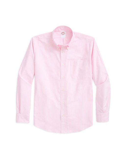 Brooks Brothers Regular Fit Stripe Oxford Cotton Button-Up Shirt in at