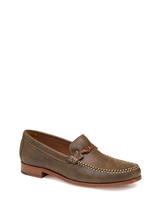 J And M Collection Baldwin Leather Bit Loafer in at