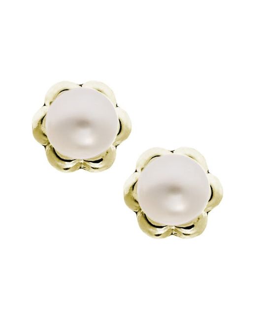 Mignonette 14k Yellow Gold Cultured Pearl Earrings in at