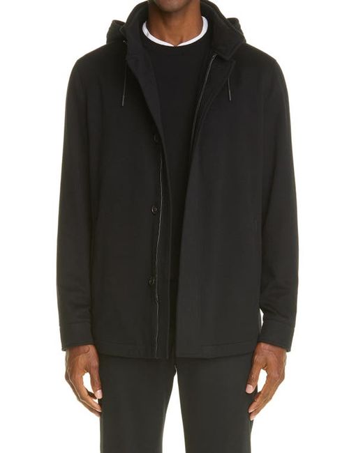 Z Zegna Elements Cashmere Hooded Field Jacket in at