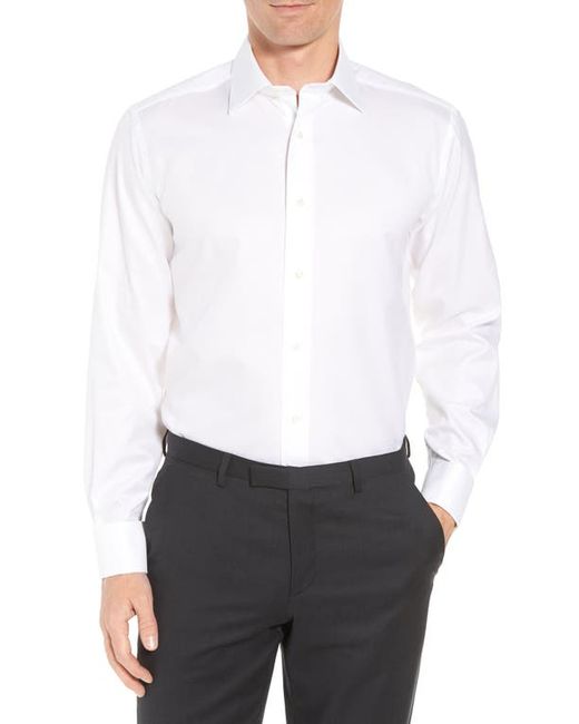 David Donahue Regular Fit Solid French Cuff Tuxedo Shirt in at 15.5 32