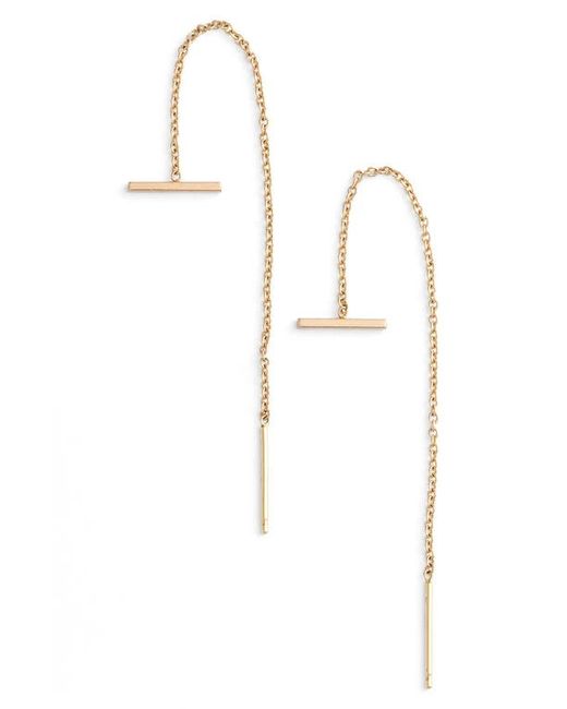 Zoe Chicco Bar Threader Earrings in at