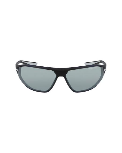 Nike Aero Swift 65mm Oversize Modified Rectangular Sunglasses in at