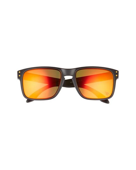 Oakley Holbrook 57mm Sunglasses in Black/Orange at