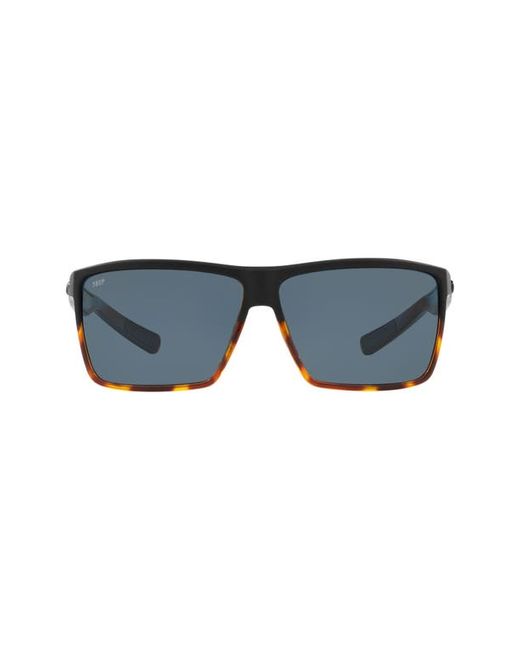 Costa Del Mar 63mm Polarized Oversize Rectangular Sunglasses in at