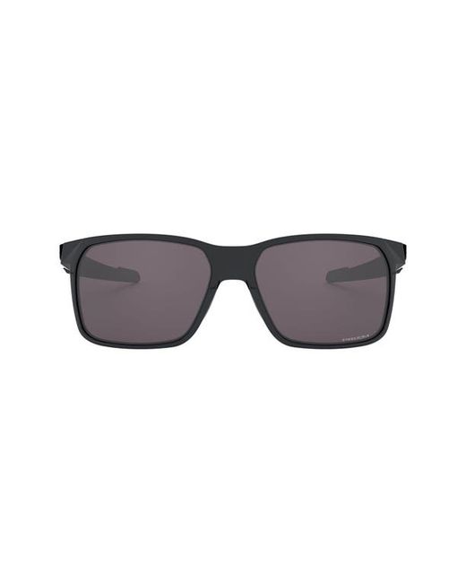 Oakley Portal X 61mm Sport Sunglasses in Carbon/Prizm Grey at