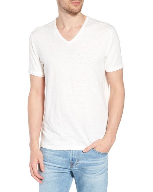John Varvatos Star USA Slim Fit Slubbed V-Neck T-Shirt in at