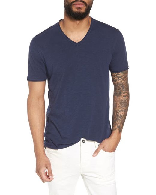 John Varvatos Star USA Slim Fit Slubbed V-Neck T-Shirt in at