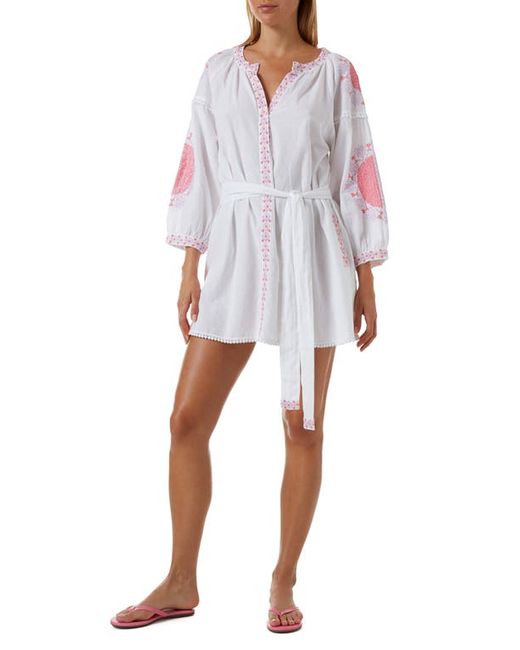 Melissa Odabash Cathy Swim Cover-Up in White/Lilac at