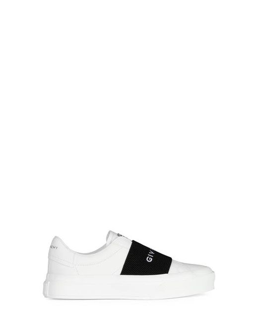 Givenchy City Court Logo Strap Sneaker in Black at