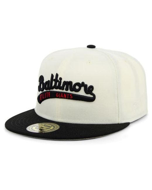 Rings And Crwns Rings Crwns Black Baltimore Elite Giants Team Fitted Hat at
