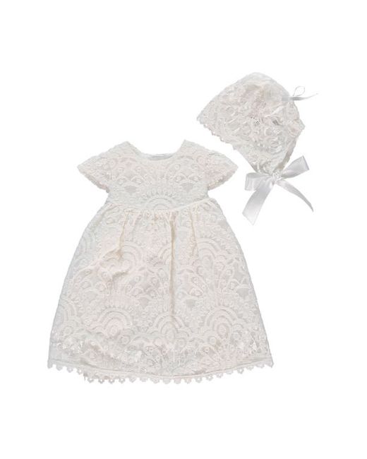 Carriage Boutique Lace Christening Gown Bonnet Set in at