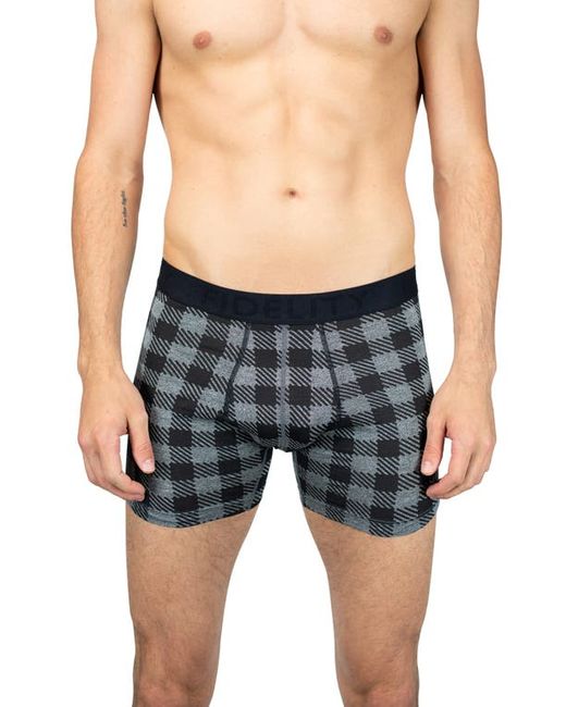 Fidelity Denim The Epic X-Hold Lumberjack Plaid Performance Boxer Briefs in at