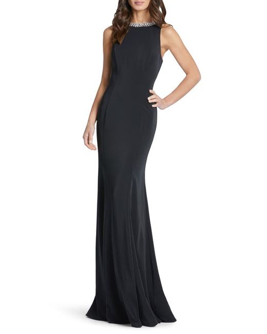 Ieena for Mac Duggal Crystal Neck Trumpet Gown in at