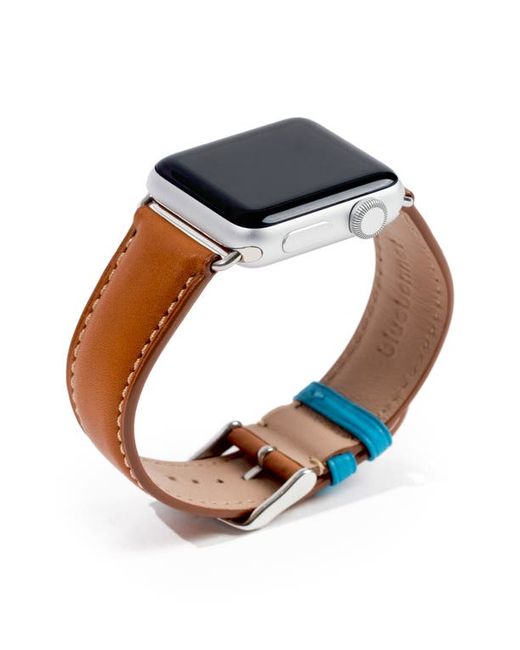 Bluebonnet French Leather Apple Watch Band in at