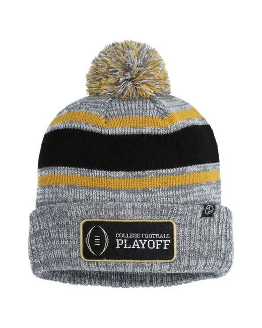 Zephyr College Football Playoff Granite Cuffed Knit Hat with Pom at One Oz