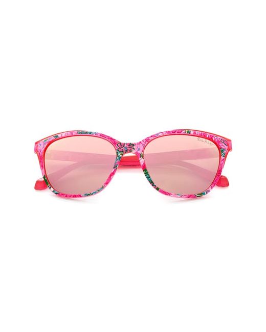 Lilly Pulitzer® Lilly Pulitzer 55mm Polarized Cat Eye Sunglasses in Light at