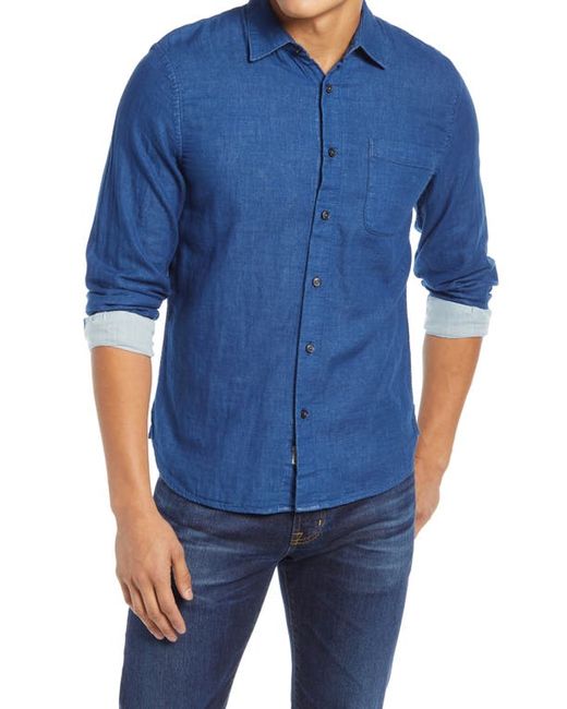 Kato Slim Fit Double Gauze Button-Up Shirt in at