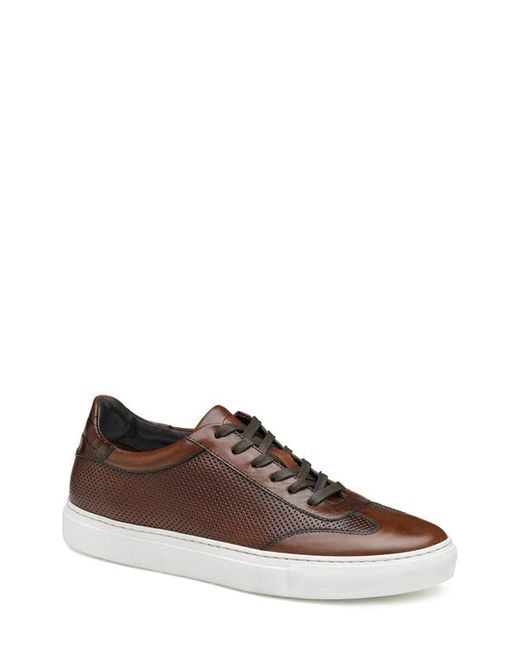 J And M Collection Jake Perforated Sneaker in at