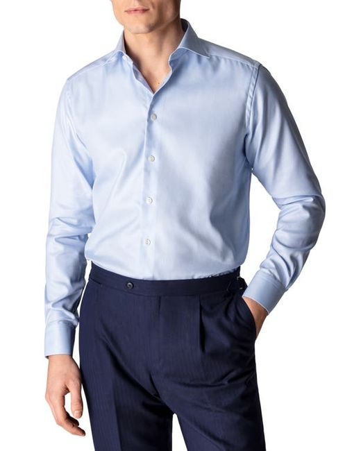Eton Contemporary Fit Cavalry Twill Dress Shirt in at