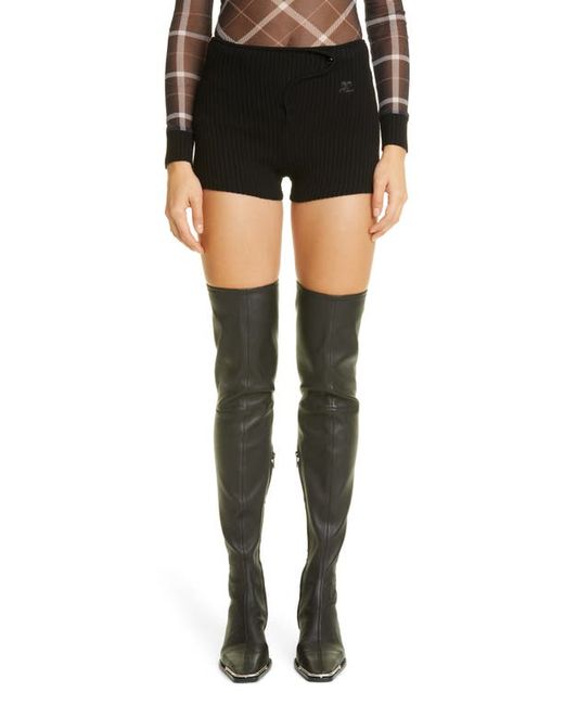 Courrèges Rib Knit Shorts in at