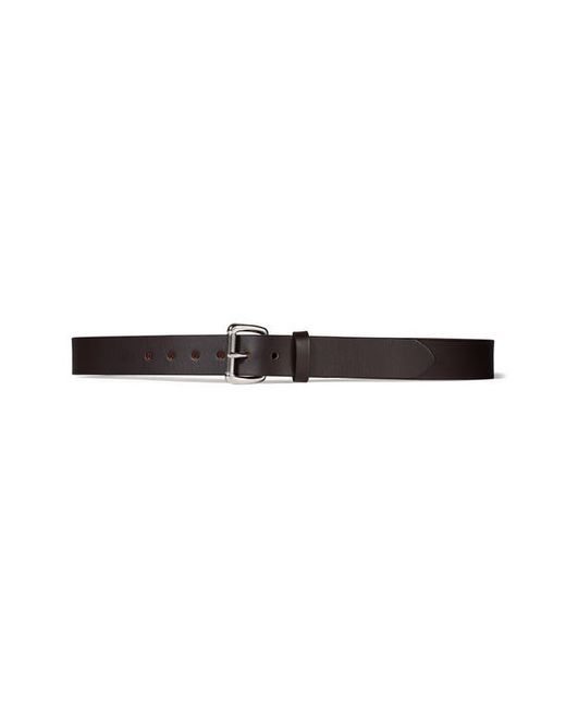Filson Bridle Leather Belt in Leather/Stainless Steel at