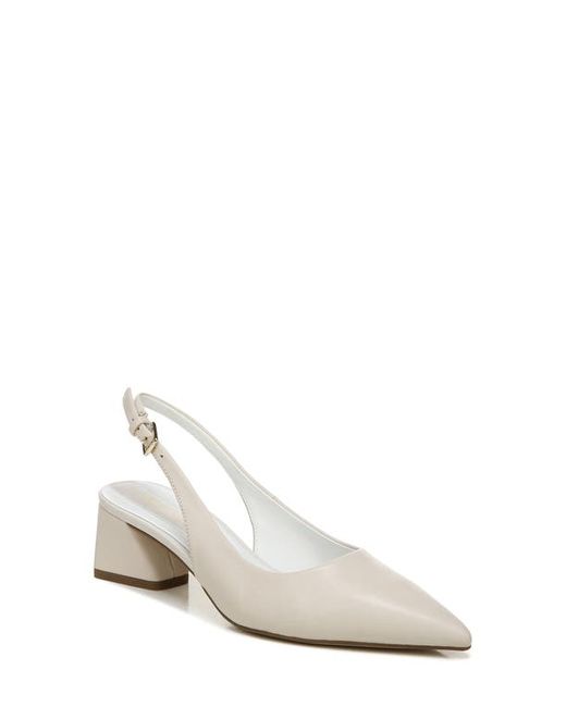 Franco Sarto Racer Slingback Pointed Toe Pump in Putty/Putty at